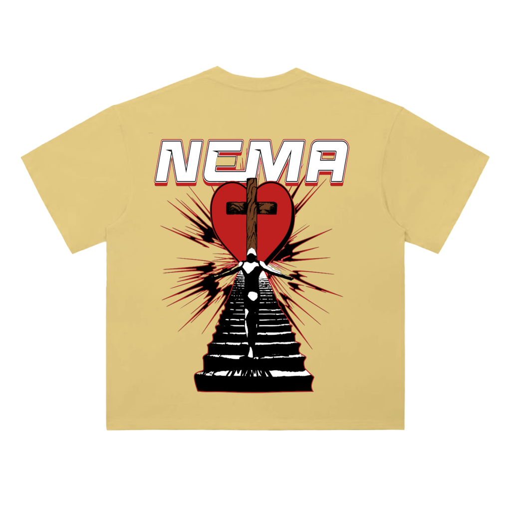 Heavyweight Drop Shoulder Cotton T-Shirt