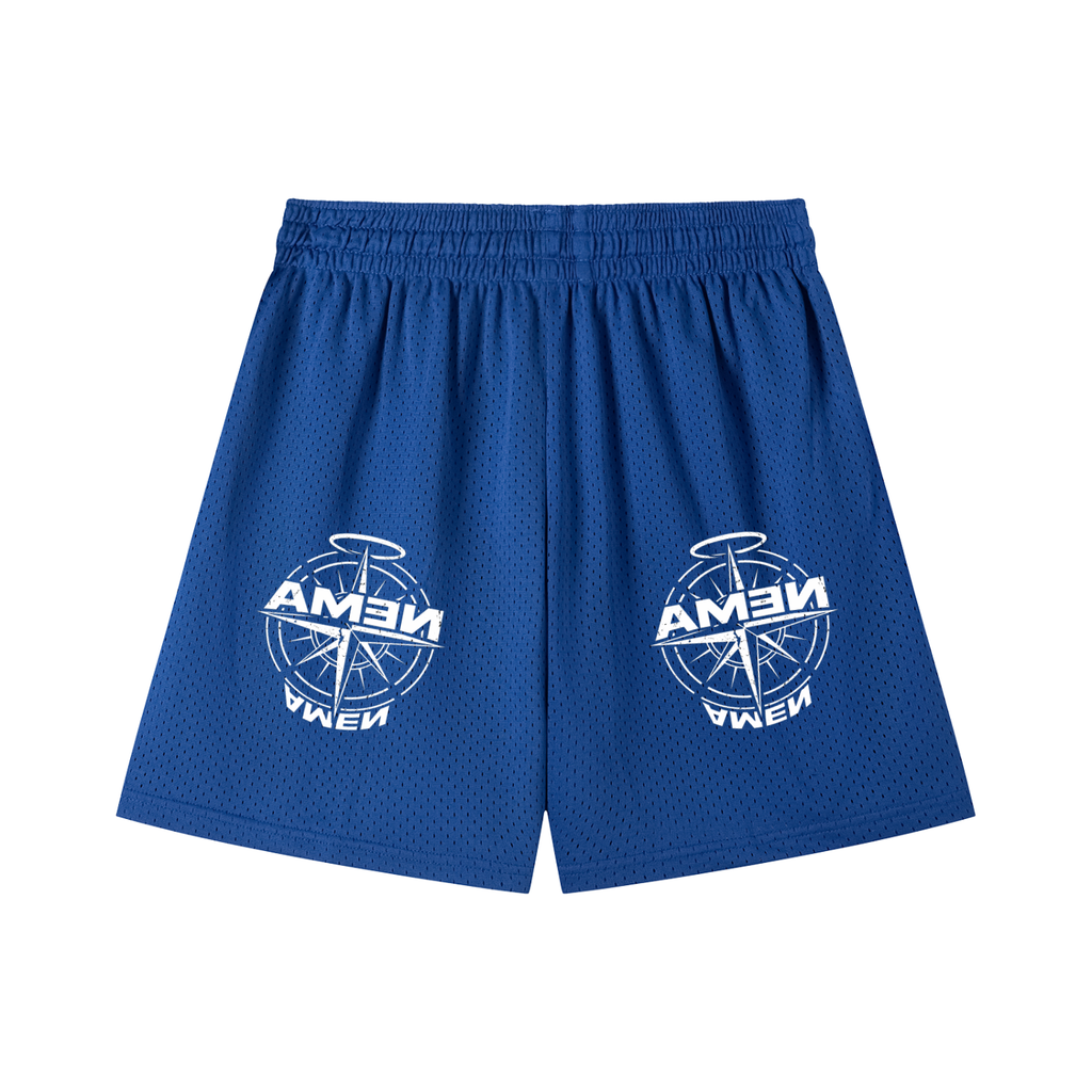 Mesh Drawstring Shorts