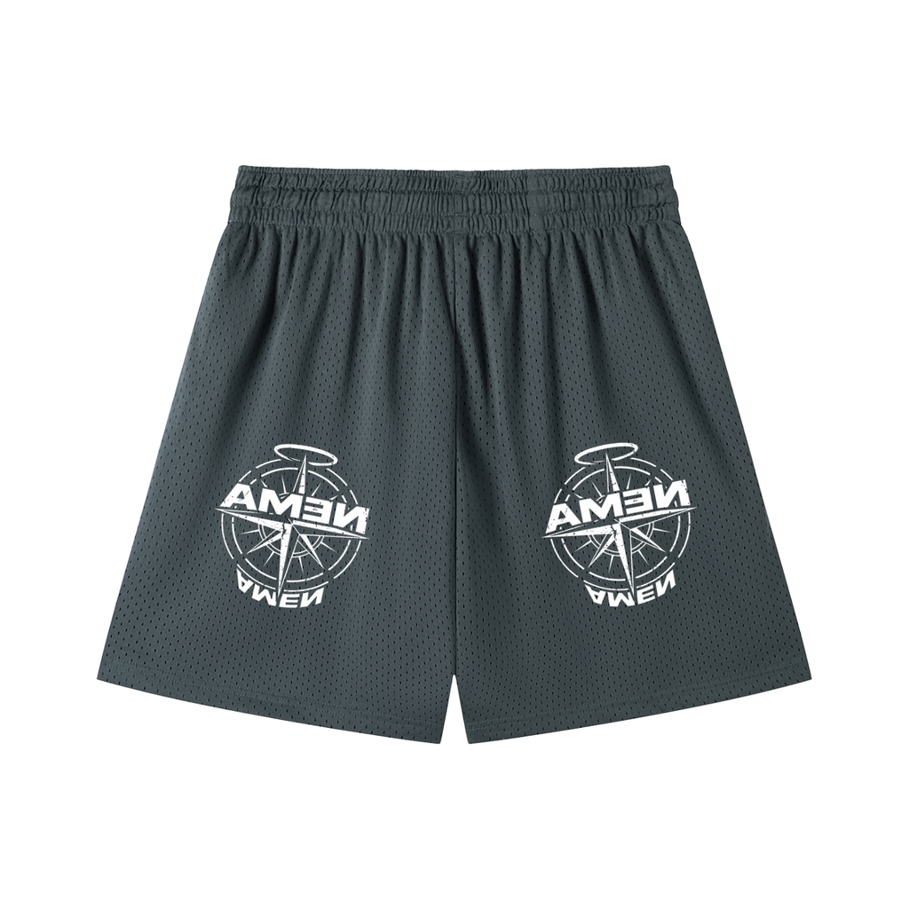 Mesh Drawstring Shorts