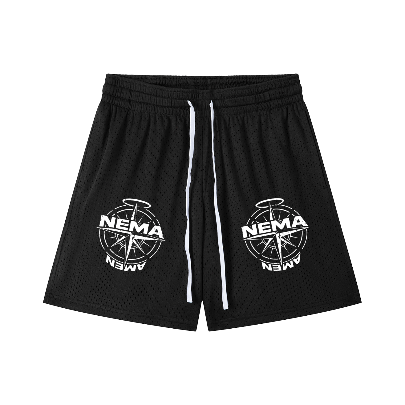 Mesh Drawstring Shorts