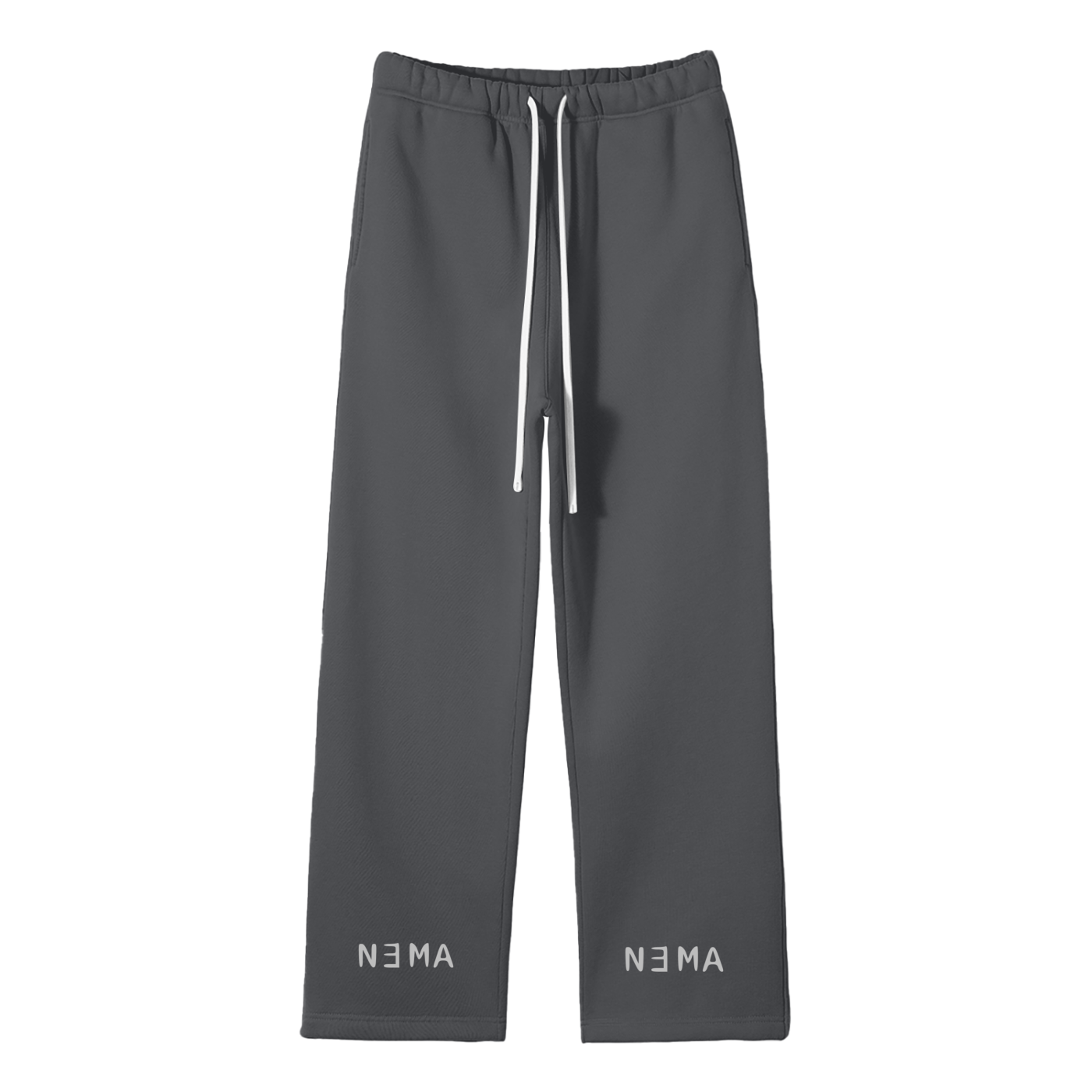 NEMA Fleece Straight Leg Pants (Dark Grey )