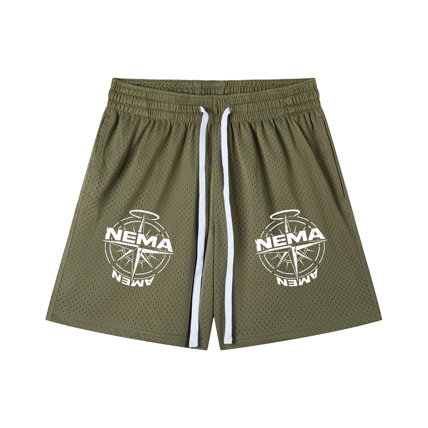 Mesh Drawstring Shorts