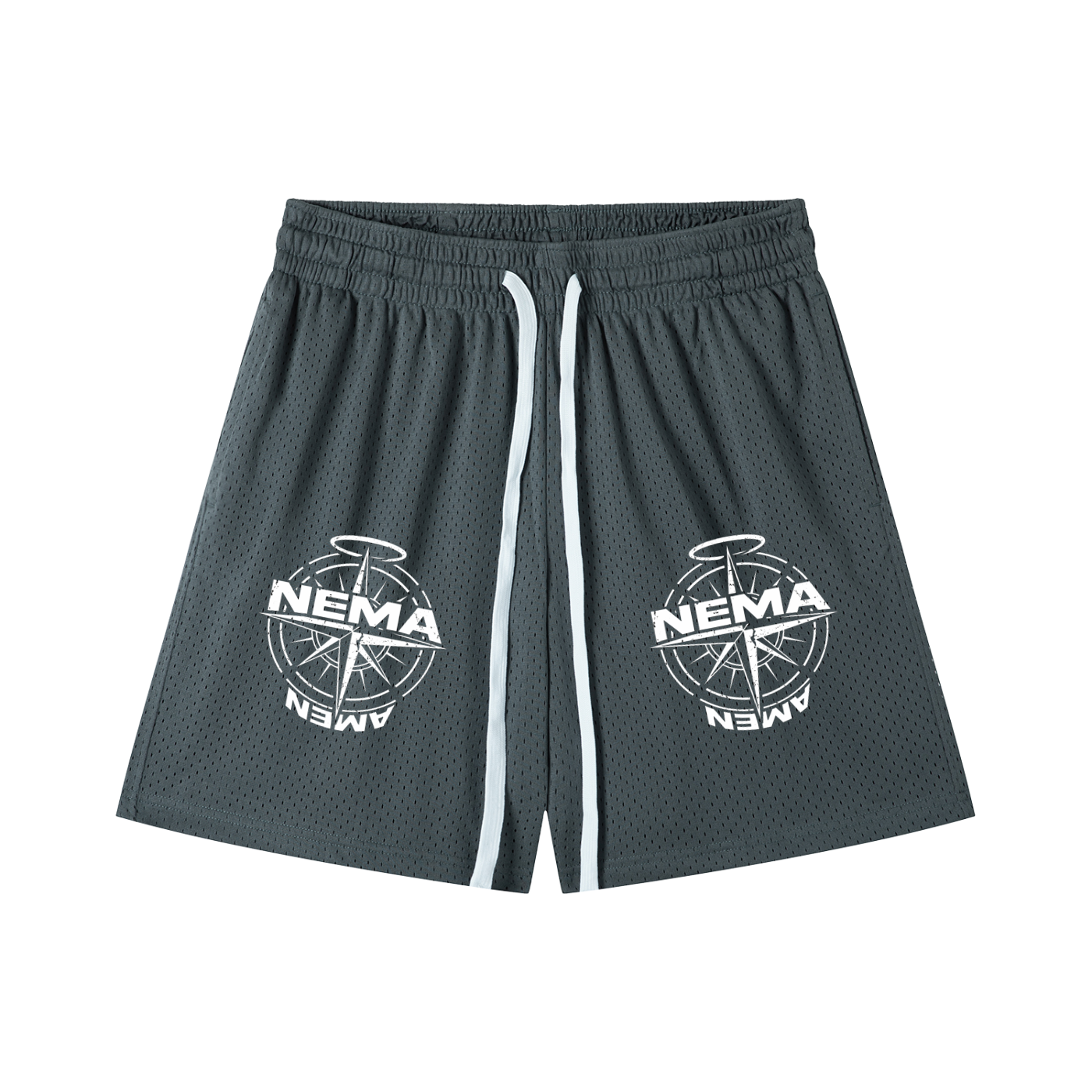 Mesh Drawstring Shorts
