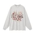PRAYING HANDS LONG SLEEVE T SHIRT (Oat Grey)