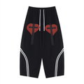 Unisex Wide Leg Piping Sweatpants