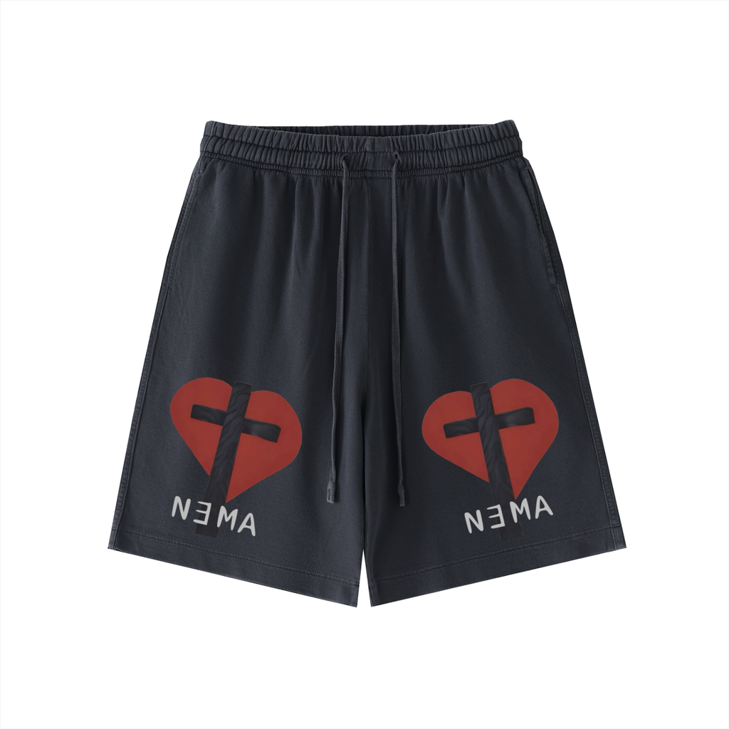 Vintage Wash Cotton Shorts
