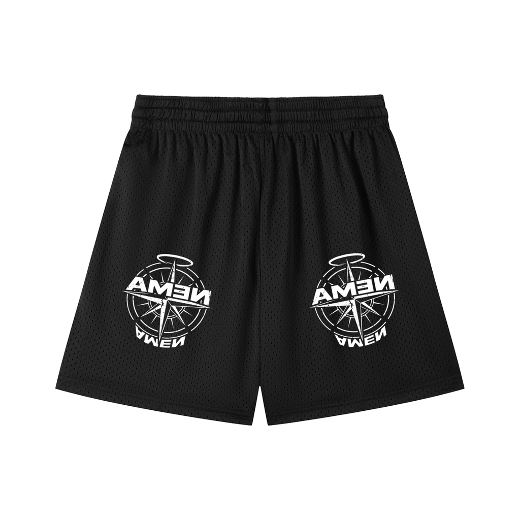 Mesh Drawstring Shorts