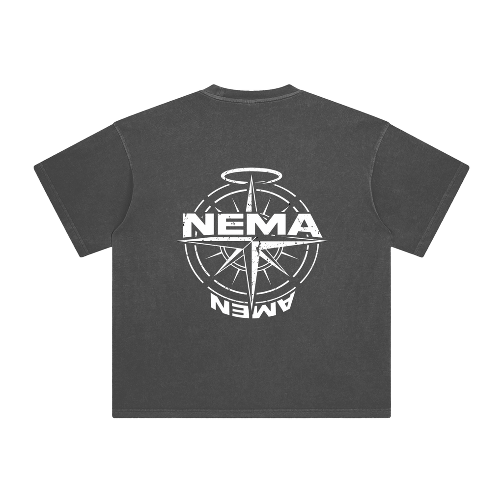 NEMA Graphic Washed T-Shirt (Dark Gray)