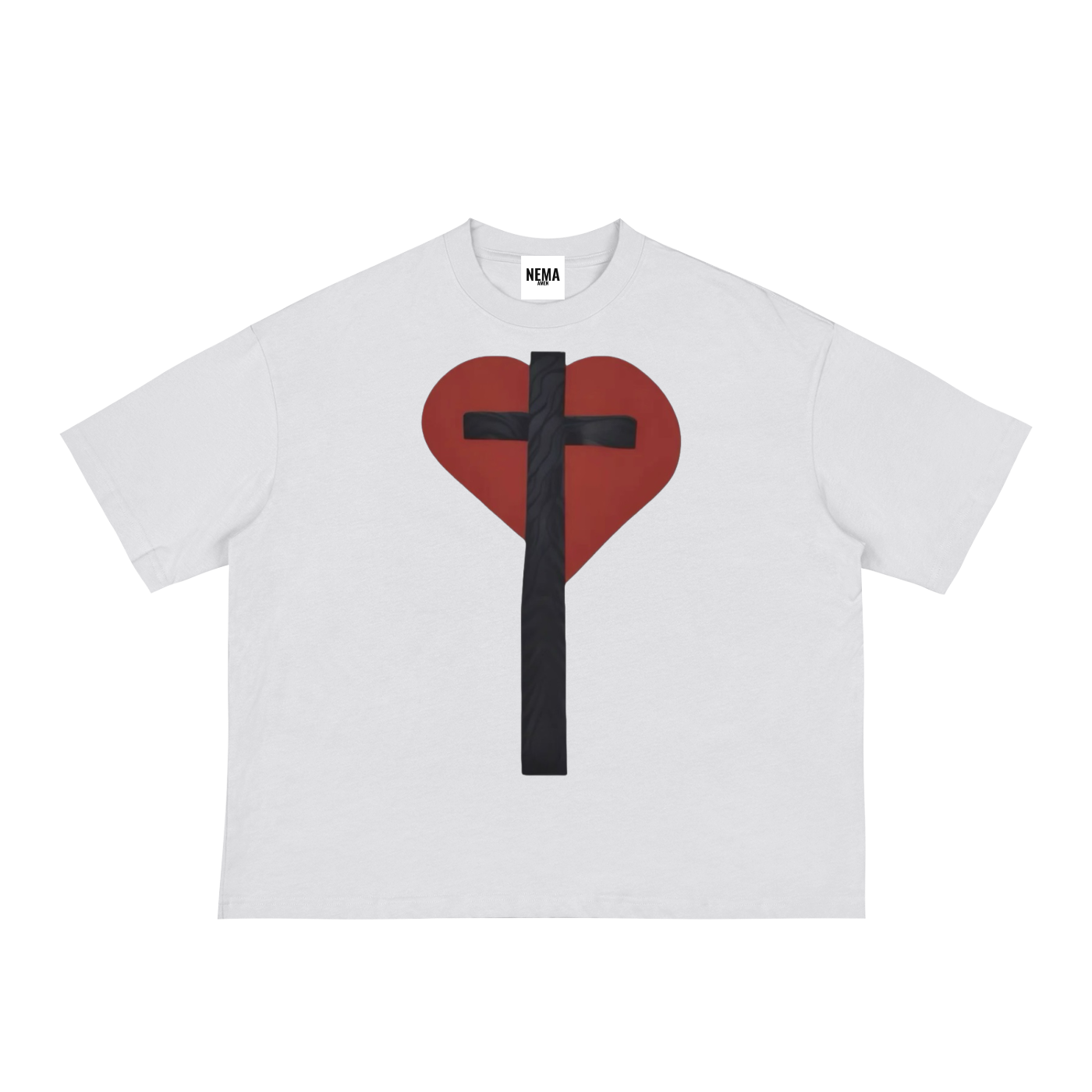 Fight For Love  Boxy Tee (White)