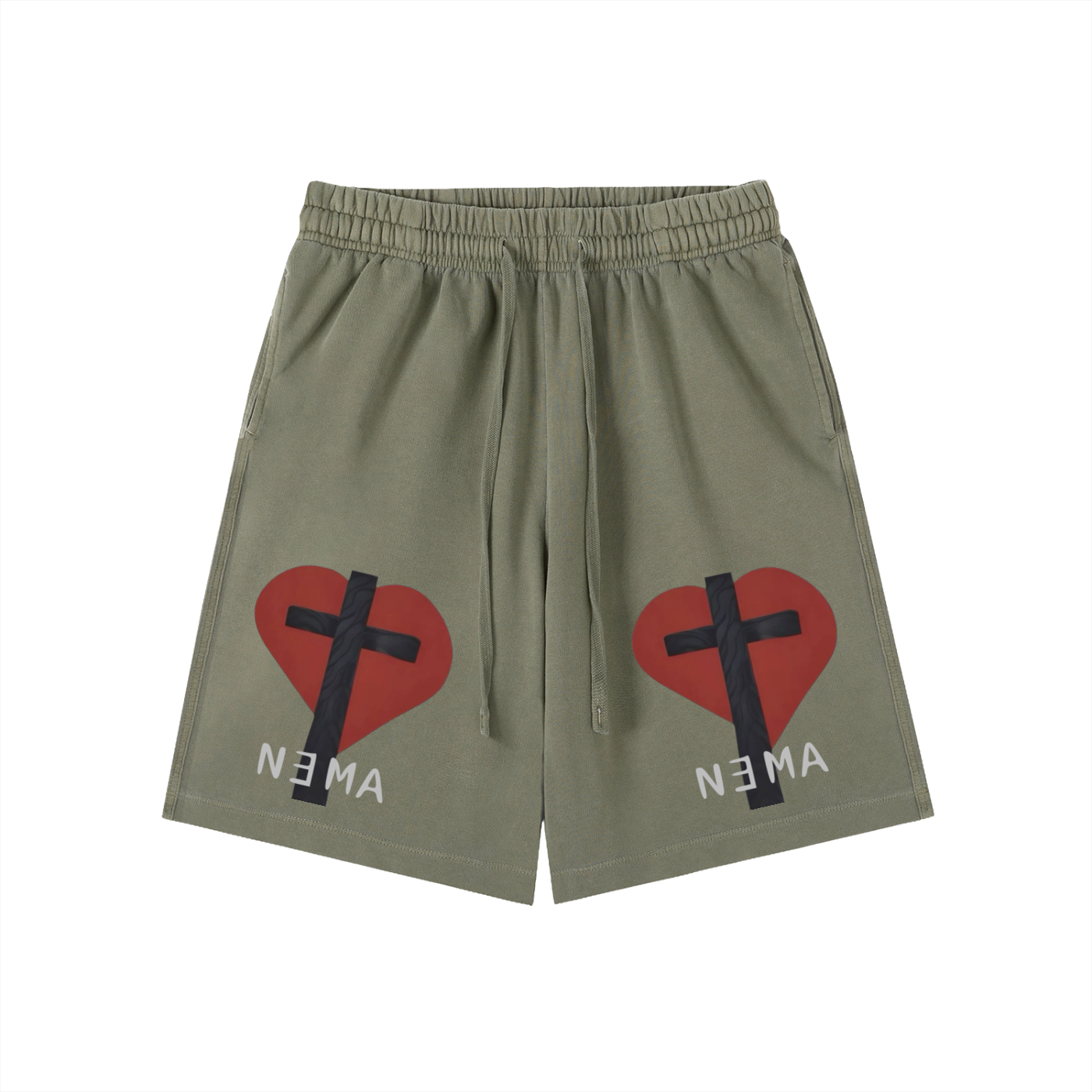 Vintage Wash Cotton Shorts