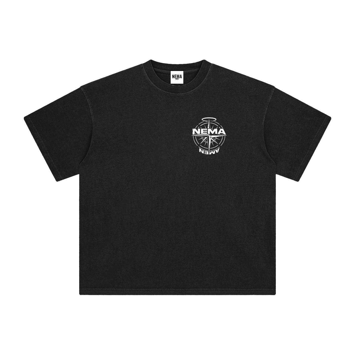 NEMA Graphic Washed T-Shirt (Black)