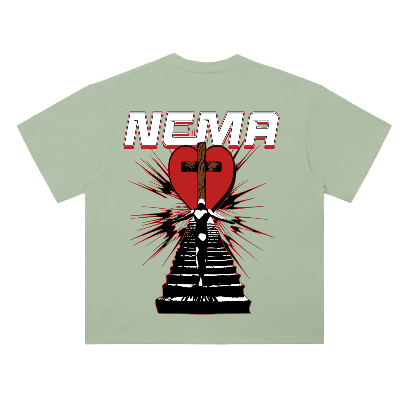 Heavyweight Drop Shoulder Cotton T-Shirt