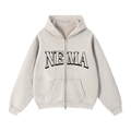 Zip-Through Boxy Fleece Hoodie